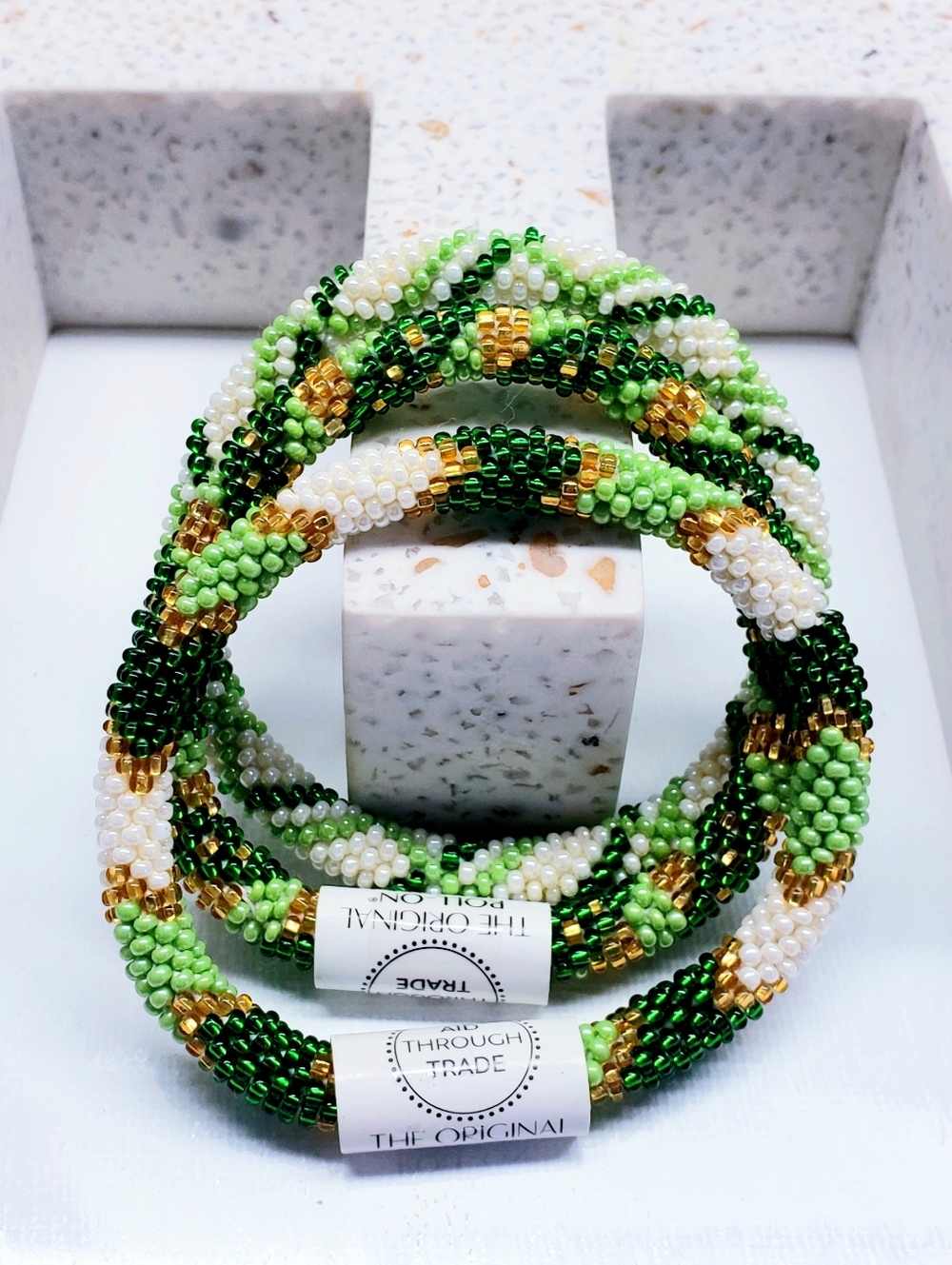 LUCKY CHARM St. Patrick Day Original Roll-On Bracelets, Set of 3, 7" round, #1